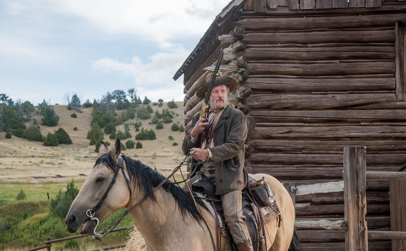 A furry Bill Pullman plays a stumbling, awkward man who delivers many of his sentences in a mumble while trying to do what's right in the wild, wild West in The Ballad of Lefty Brown.