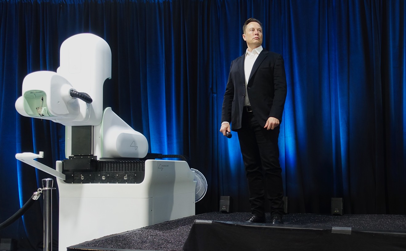 Elon Musk at a Neuralink presentation on August 28, 2020.