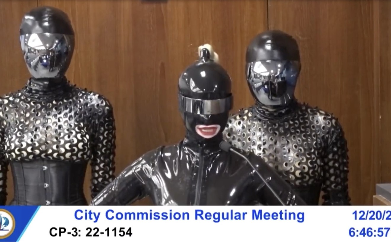 During a December 20 Fort Lauderdale City Commission meeting, three women dressed as dominatrixes approached the dais with a demand.