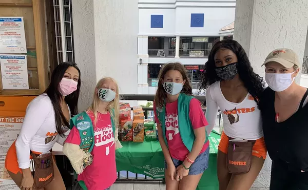 Girls Scouts and Hooters Team Up to Sell Cookies