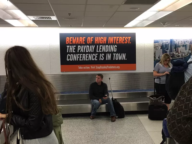 A consumer protection campaign is one group protesting the arrival of a payday lenders conference this week at Trump National Doral Miami.