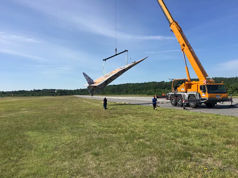 Project Soar Giant Paper Airplane Attempts a Guinness World Record