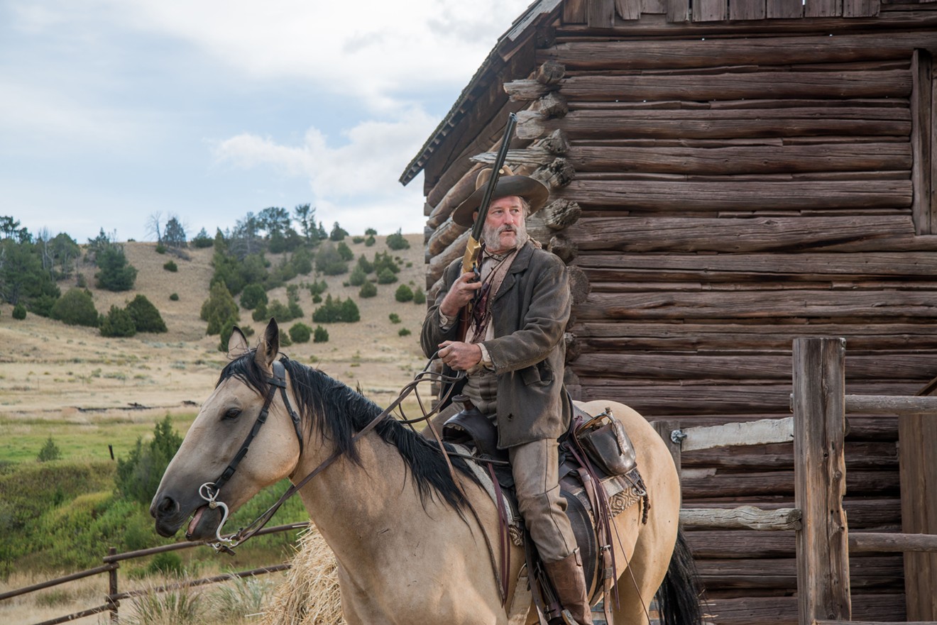 A furry Bill Pullman plays a stumbling, awkward man who delivers many of his sentences in a mumble while trying to do what's right in the wild, wild West in The Ballad of Lefty Brown.