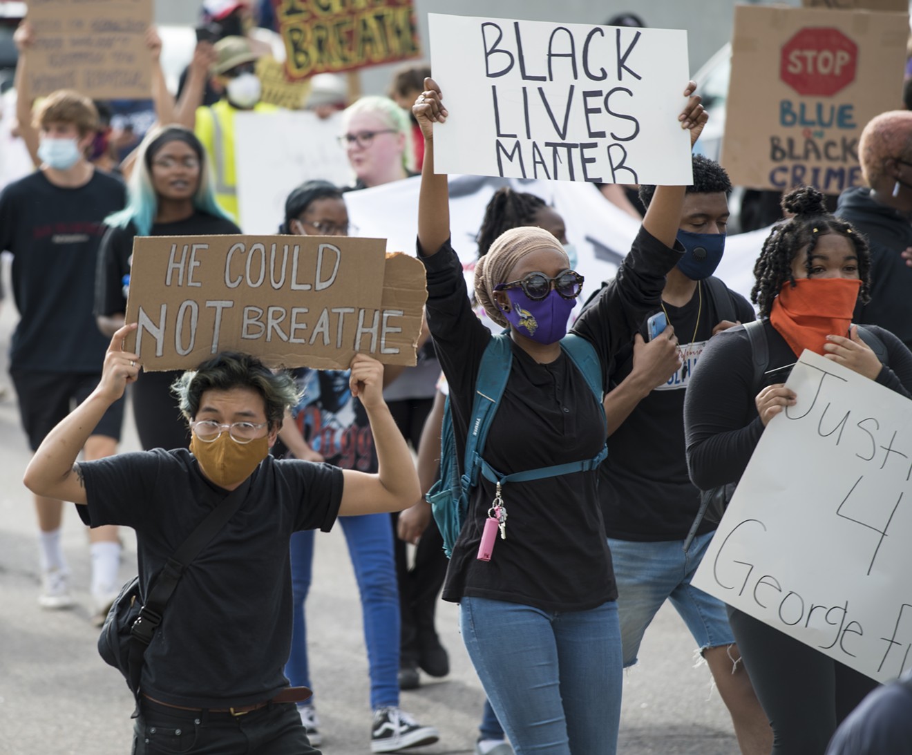 Minneapolis took to the streets to protest the police killing of George Floyd.
