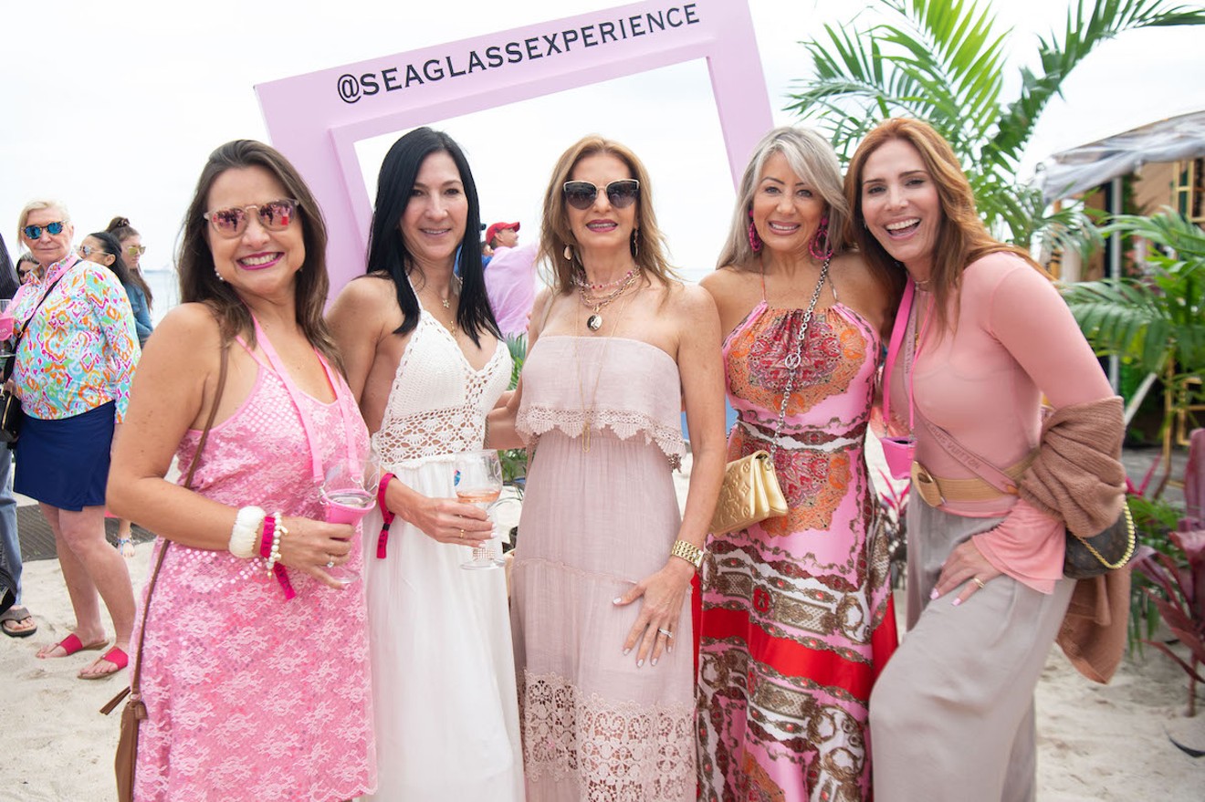 Attendees at the 2022 Seaglass Rosé Experience on Fort Lauderdale Beach