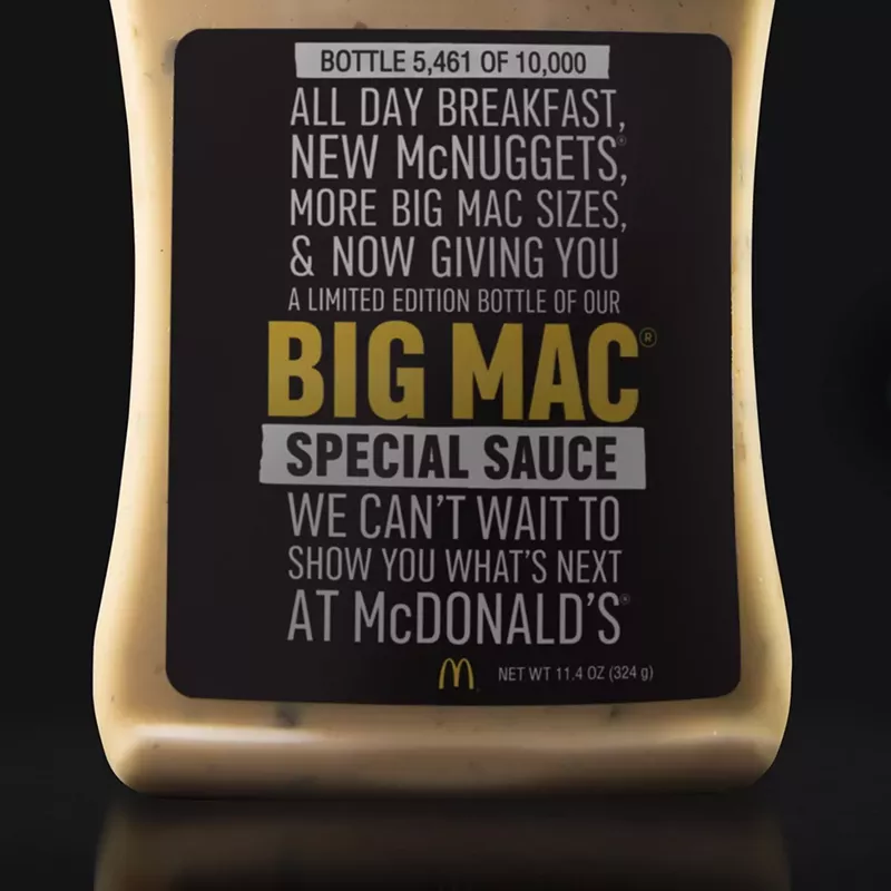 McDonald's Giving Away Bottles of Big Mac Special Sauce Miami New Times