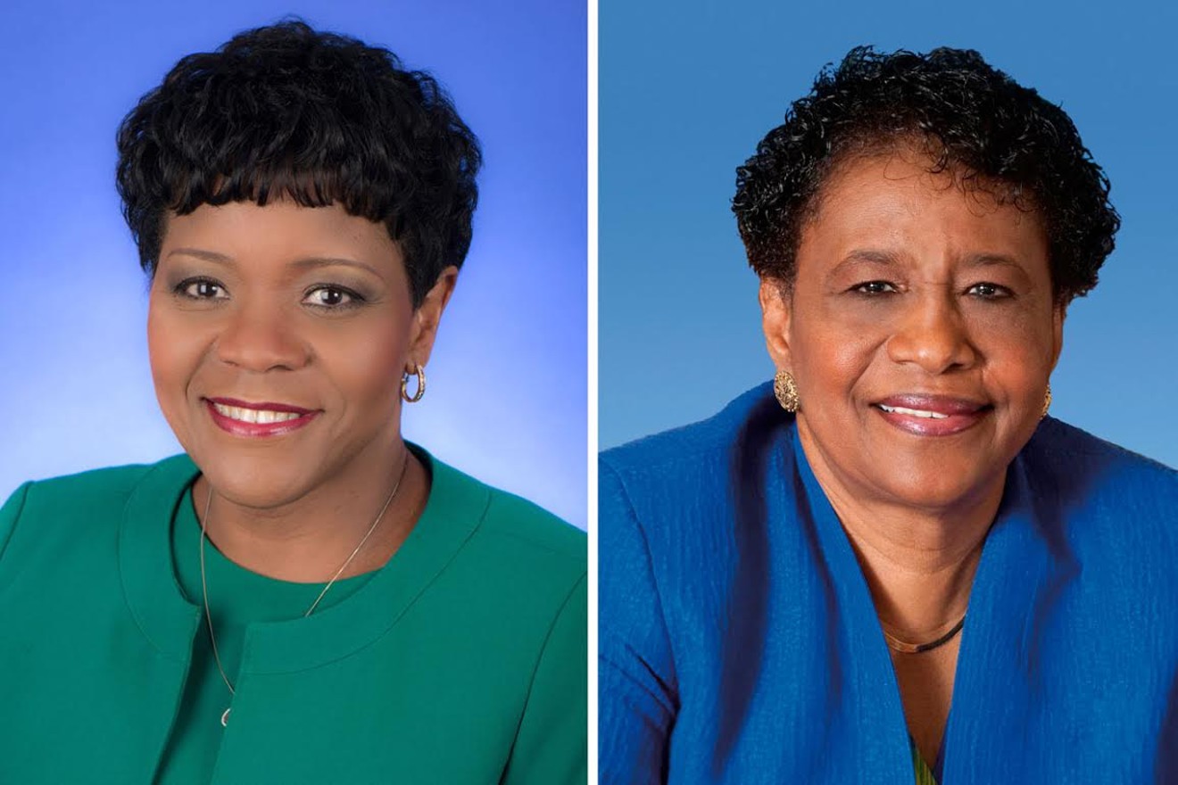 Miami-Dade County Commissioners Audrey Edmonson and Barbara Jordan