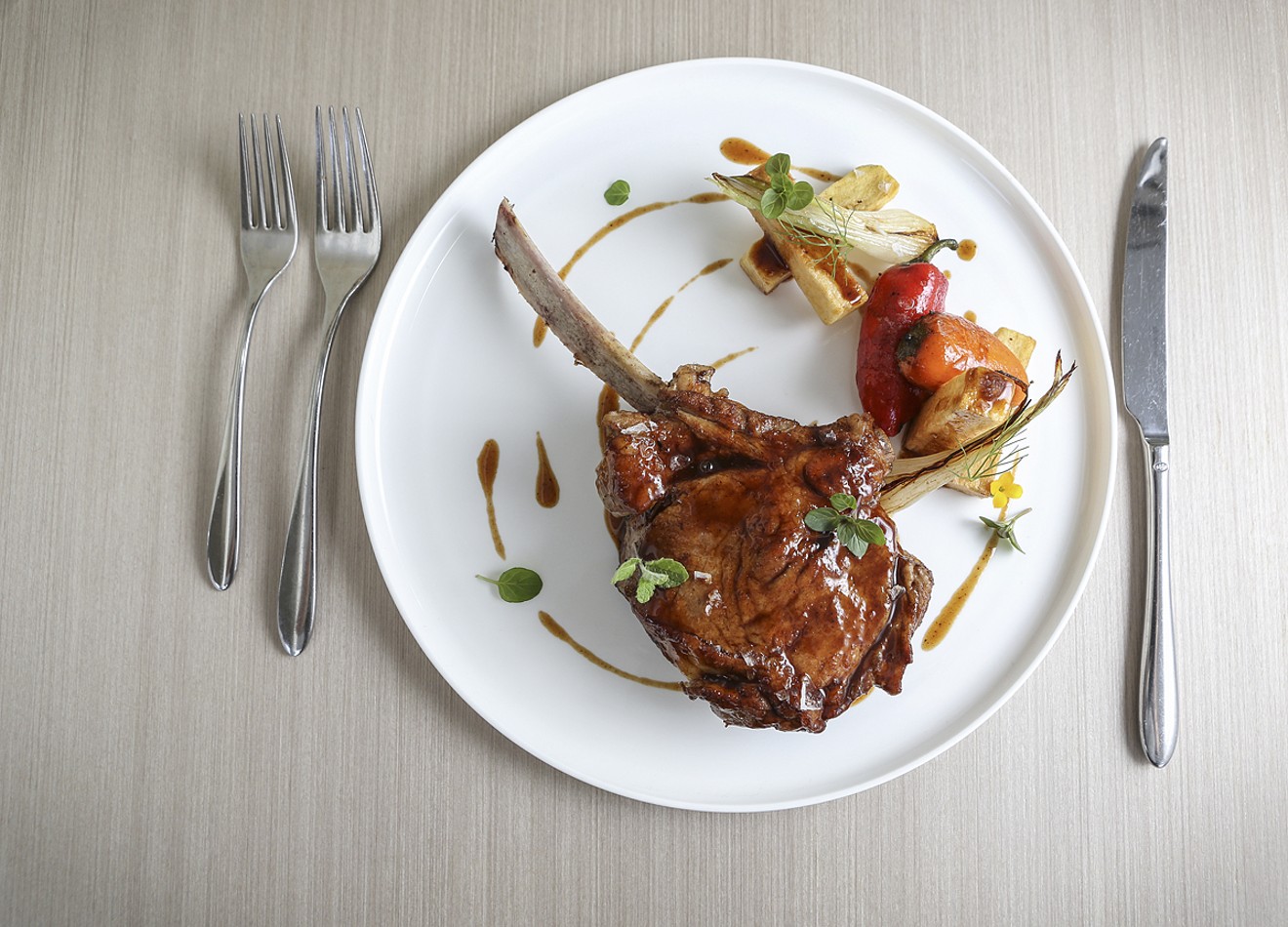 Glazed veal chop. See more photos from Forte dei Marmi here.