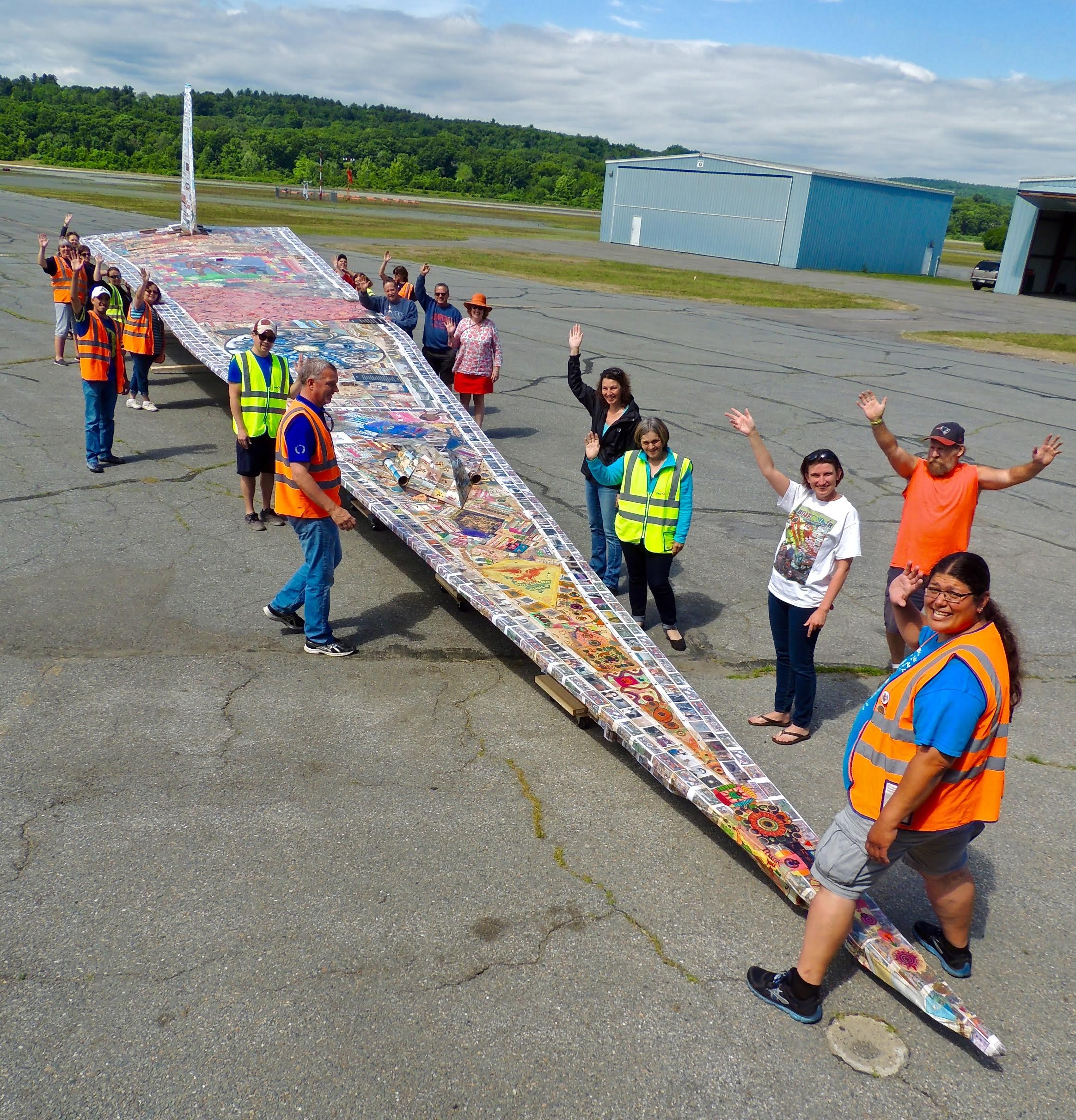 Project Soar Giant Paper Airplane Attempts a Guinness World Record