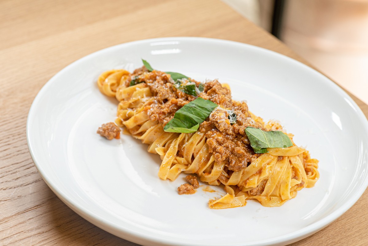 Navé's tagliatelle with veal and pork bolognese.