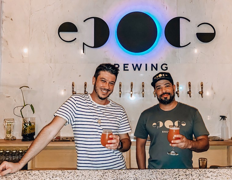 Época Brewing cofounders JC Otero (left) and Danny Gutierrez.