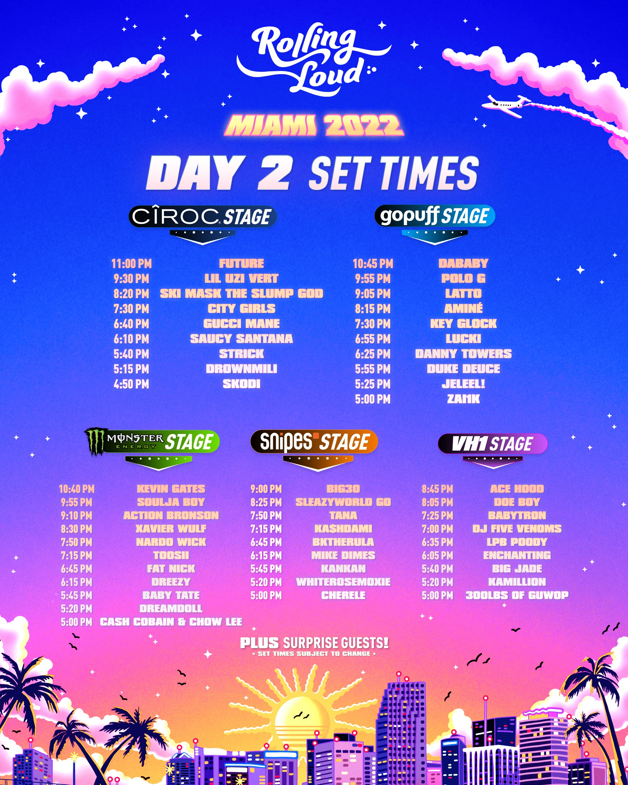 Rolling Loud 2022 Set Times and Livestream Schedule | Miami New Times