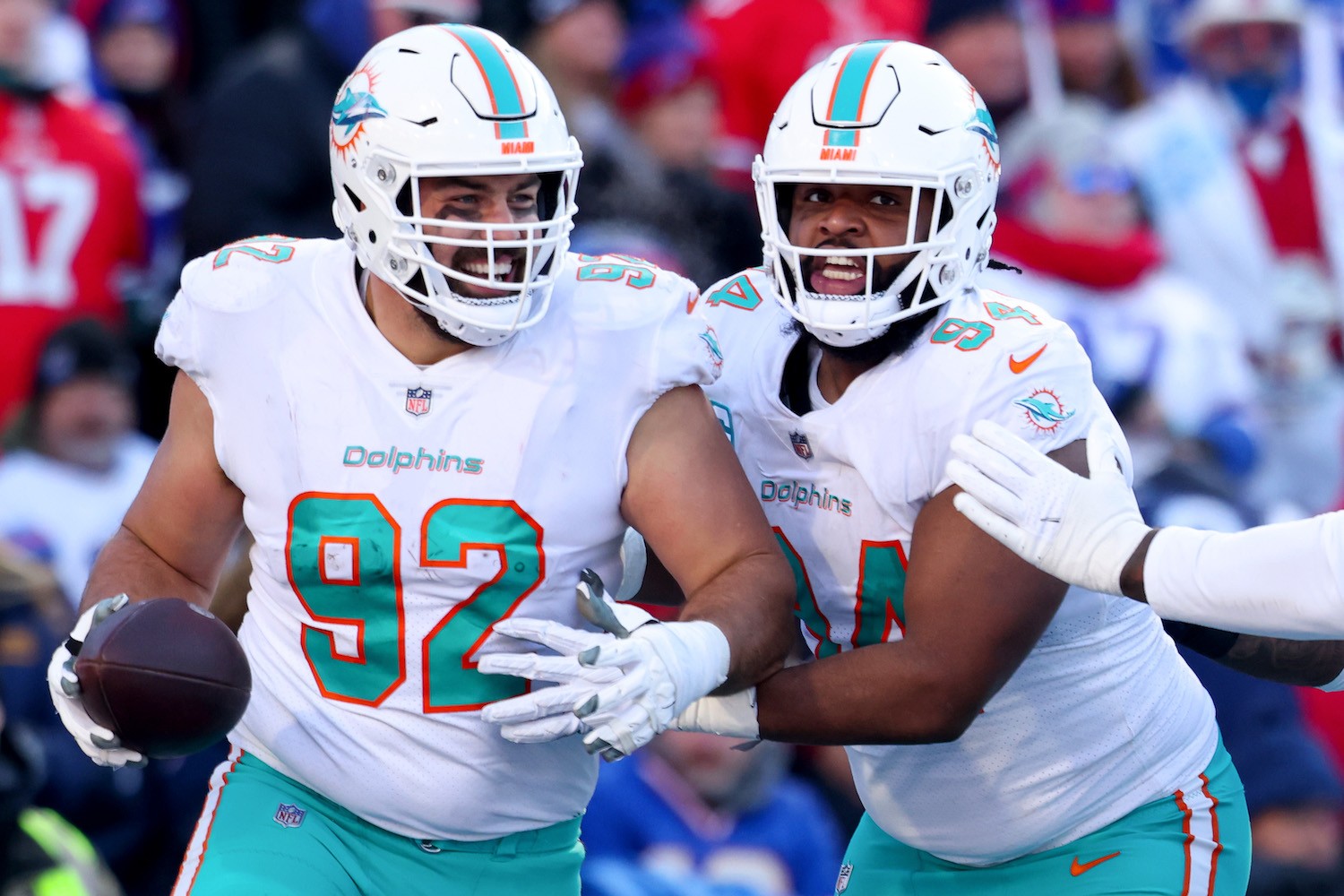 Skylar Thompson of the Miami Dolphins looks to pass in the first half  News Photo - Getty Images