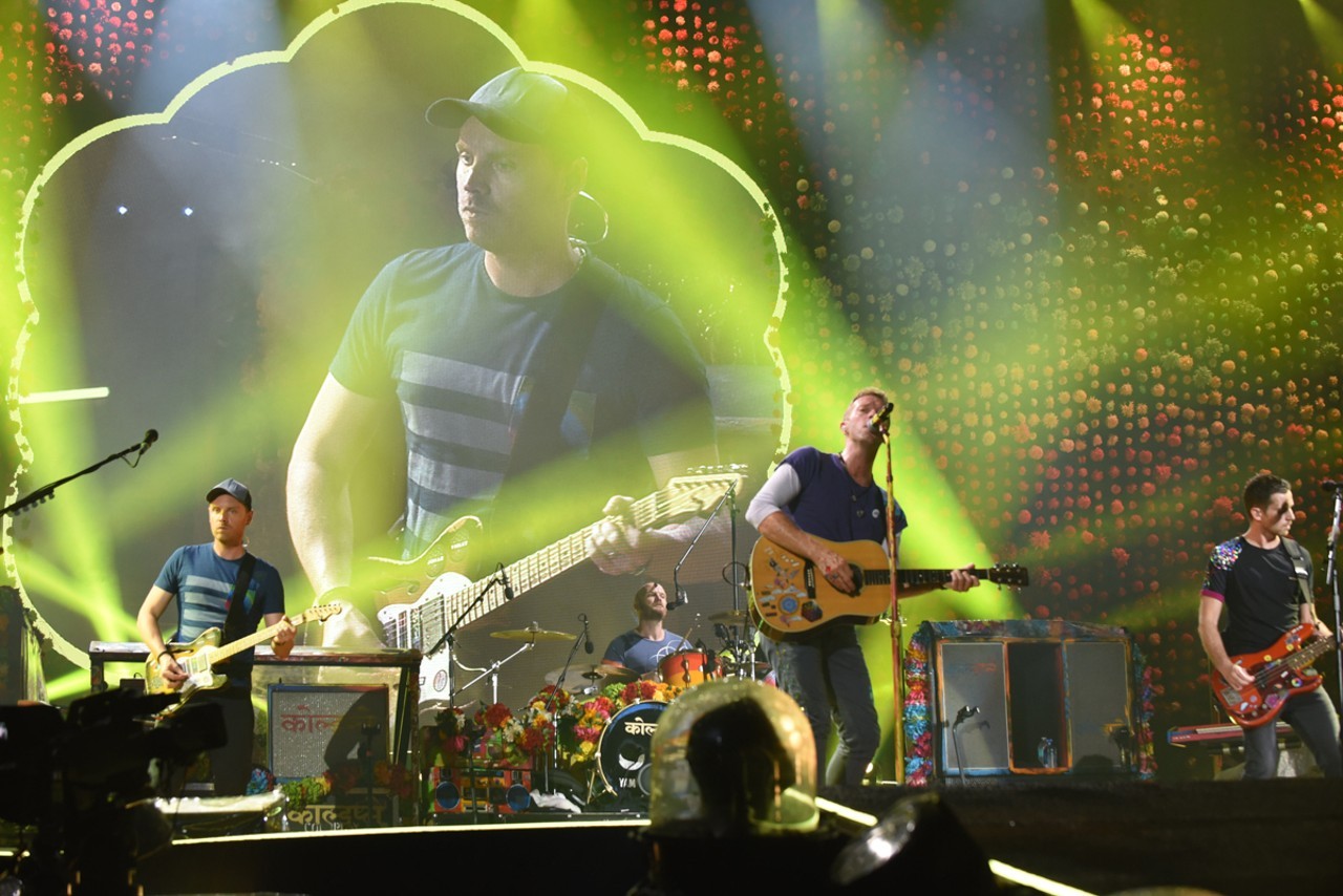 Coldplay in concert at Hard Rock Stadium in Miami Stock Photo - Alamy