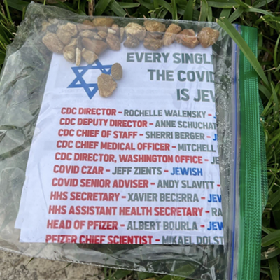 Hundreds of anti-Semitic fliers were dropped around Miami Beach over the weekend.