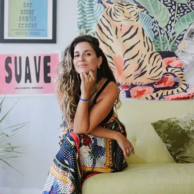 Isabella Acker sits in her Tigre Studios office.