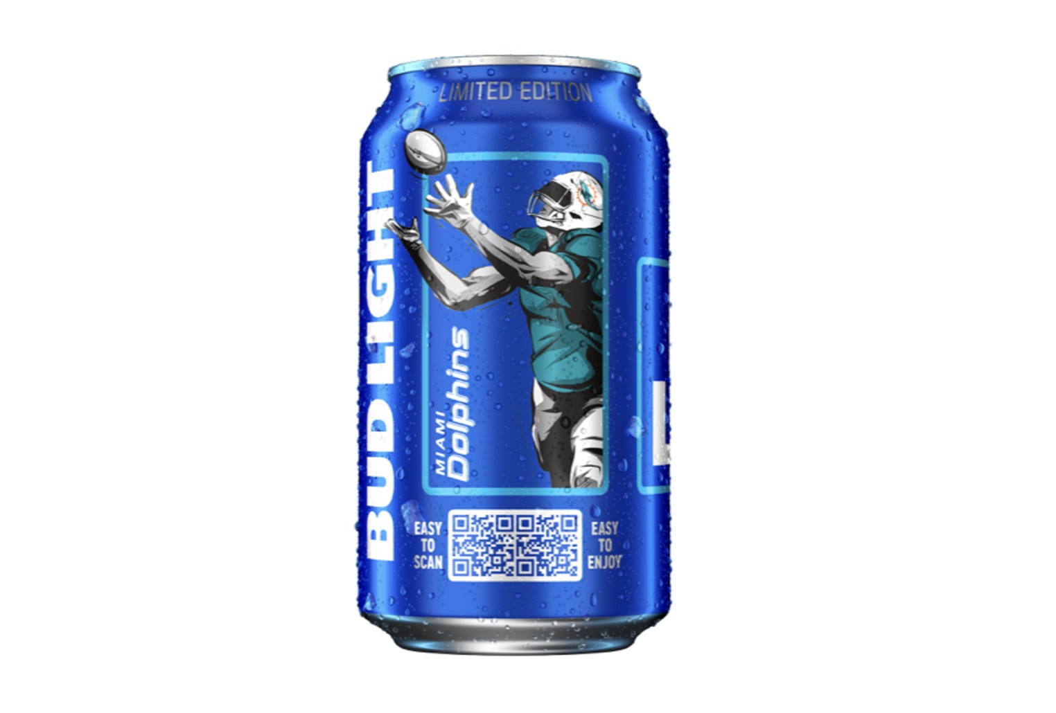 Bud Light Miami Dolphins Cans Hit Store Shelves