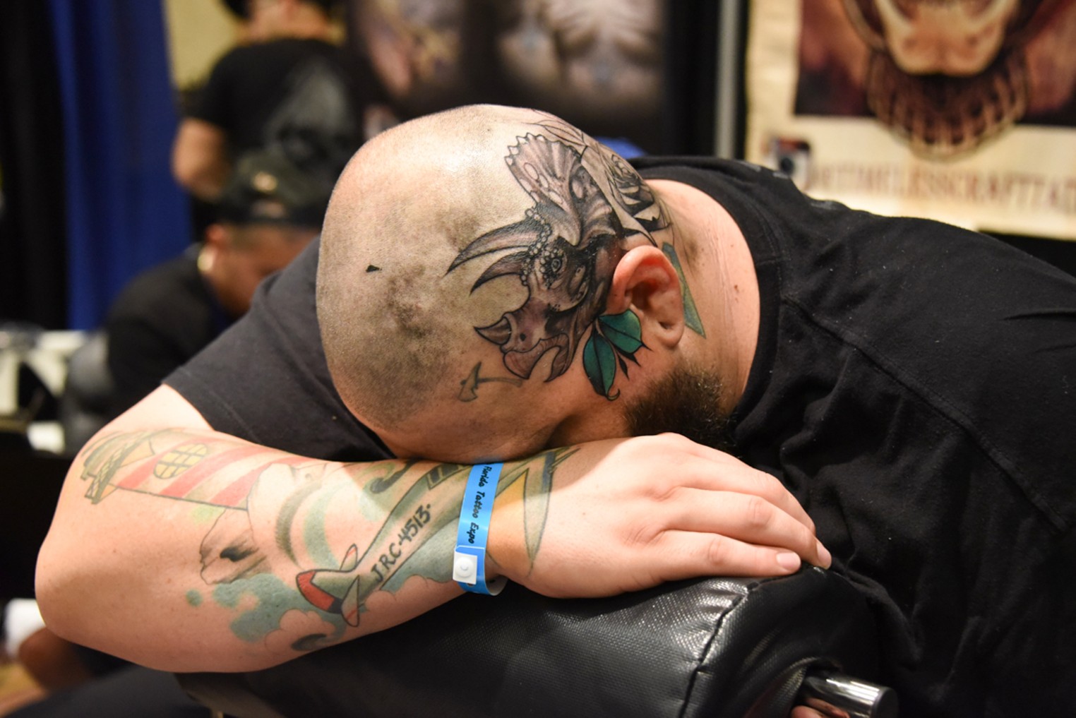Man with Tattoos Florida Stock Photo  Alamy