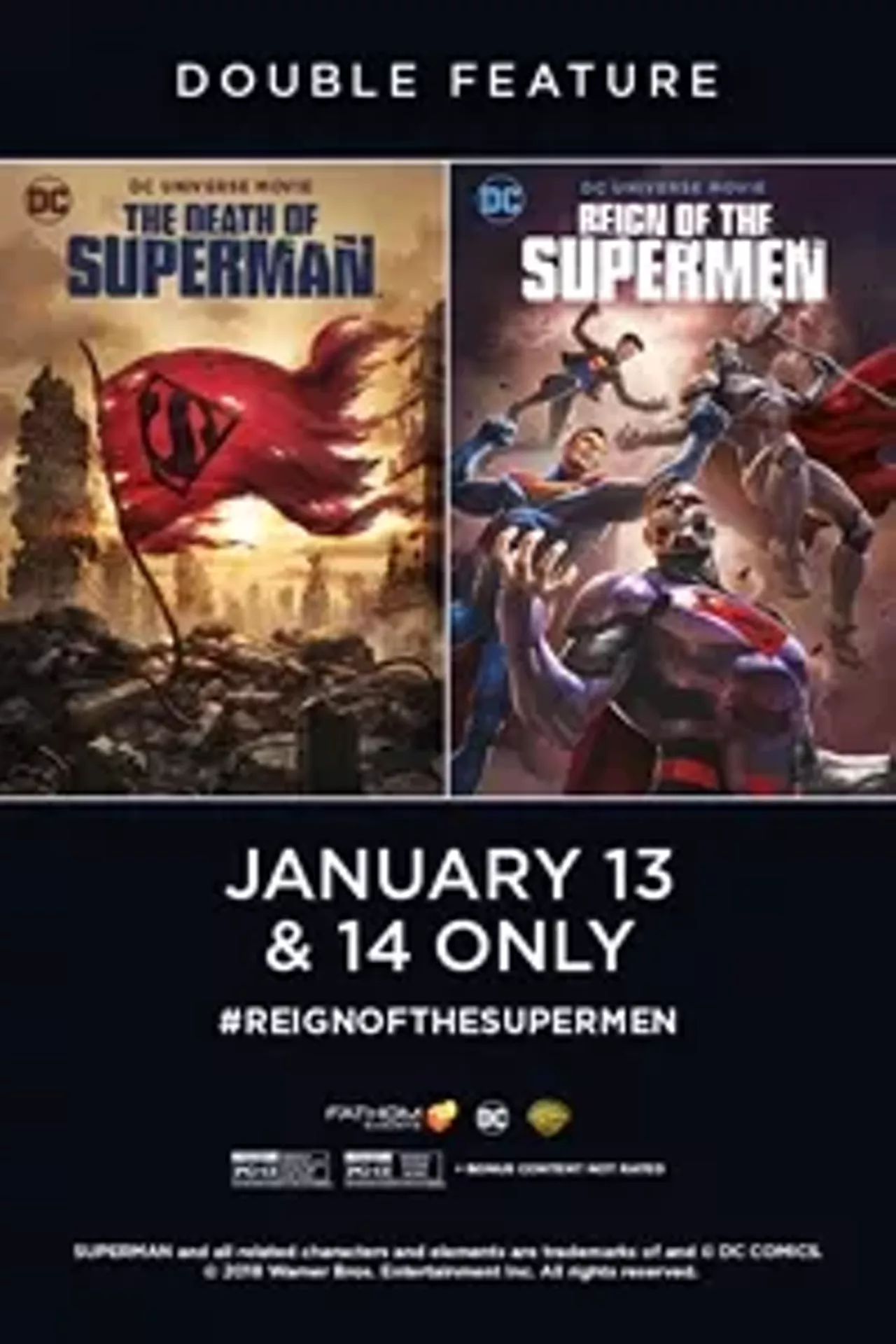 The Death of Superman / Reign of the Supermen Double Feature | Miami