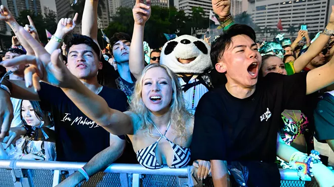 Festivalgoers at Ultra Music Festival