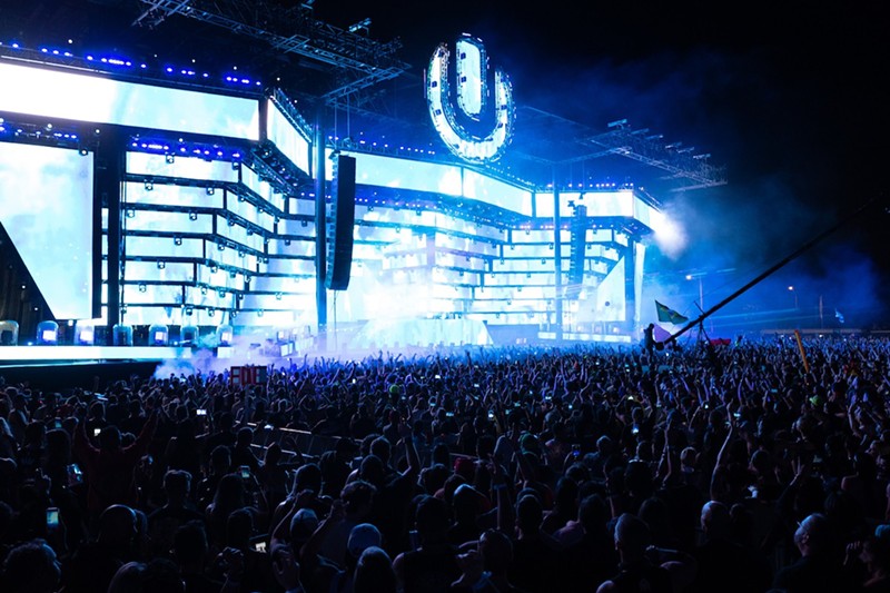 Ultra Music Festival's main stage at Miami Marine Stadium in March 2019.
