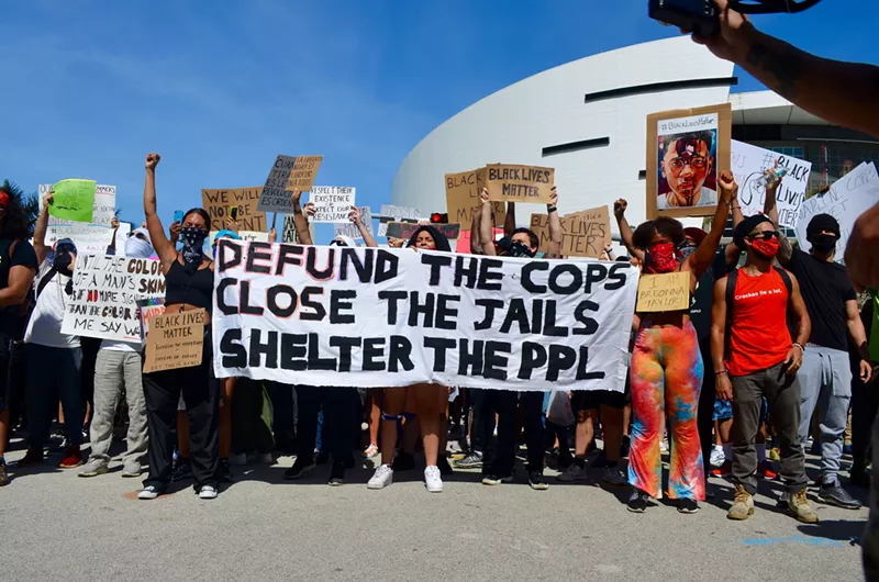 Image: Scenes from a May 31 protest in Miami against the killing of George Floyd. See more photos from Sunday's protest here.