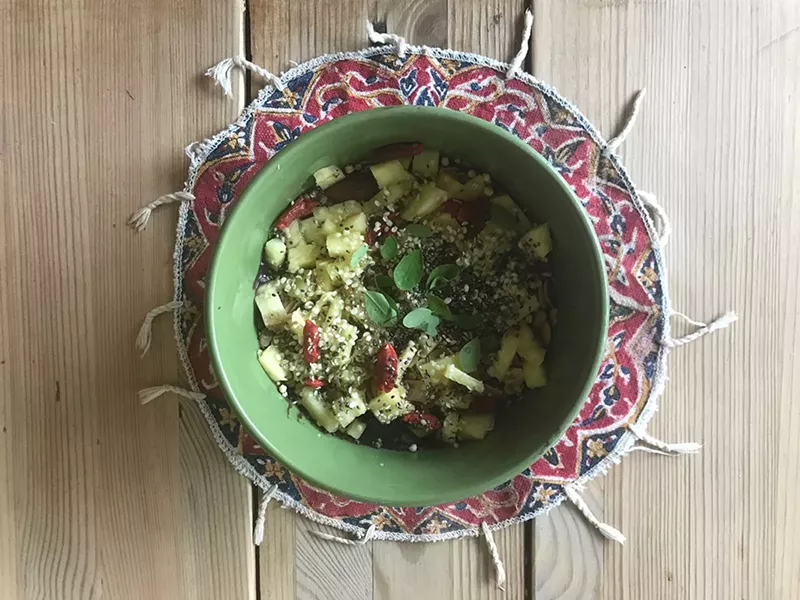 Image: New detox bowl containing local moringa from Flagler Farms.