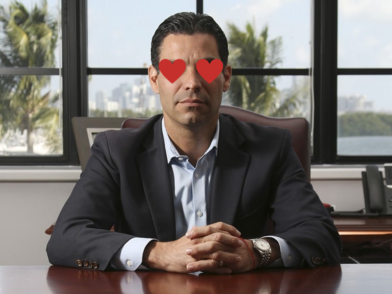 Who is Miami Mayor Francis Suarez taking out for Valentine's Day this year?