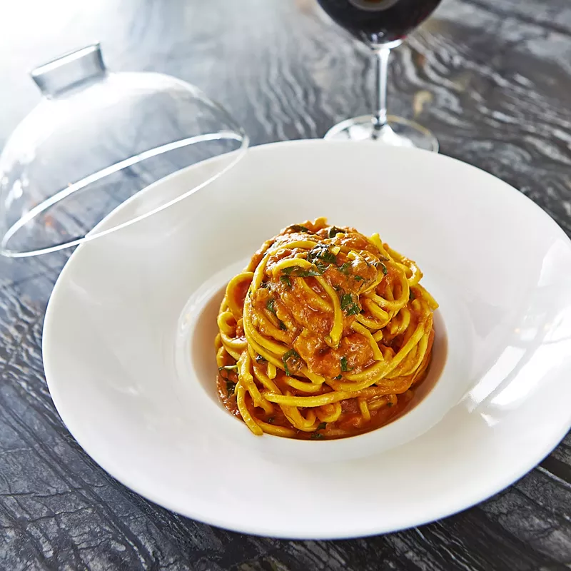 Image: Make like Lady and the Tramp at Scarpetta