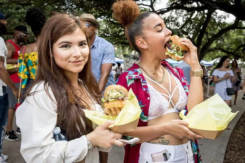 Image: Even meat-eaters will want to take a bite at this vegan fest.