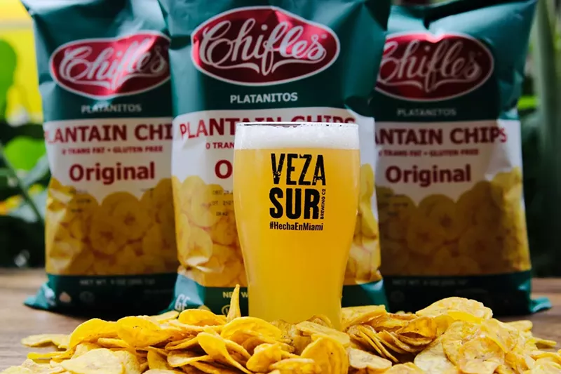 Image: Veza Sur and Chifles have collaborated on a plantain chip-infused beer.