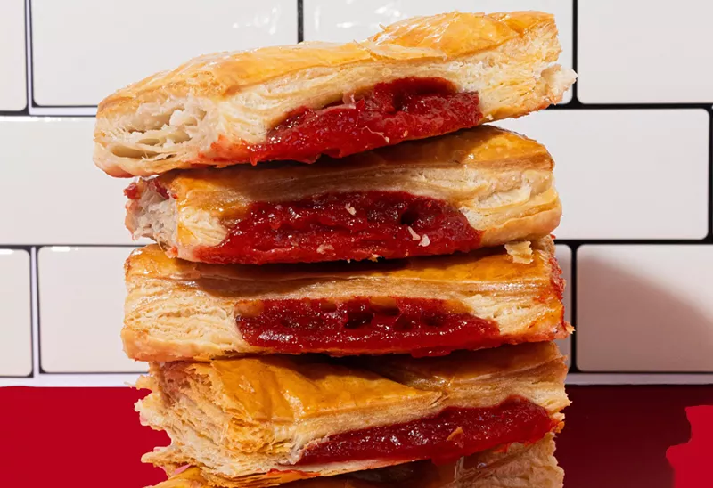 Image: Guava pastelito stack