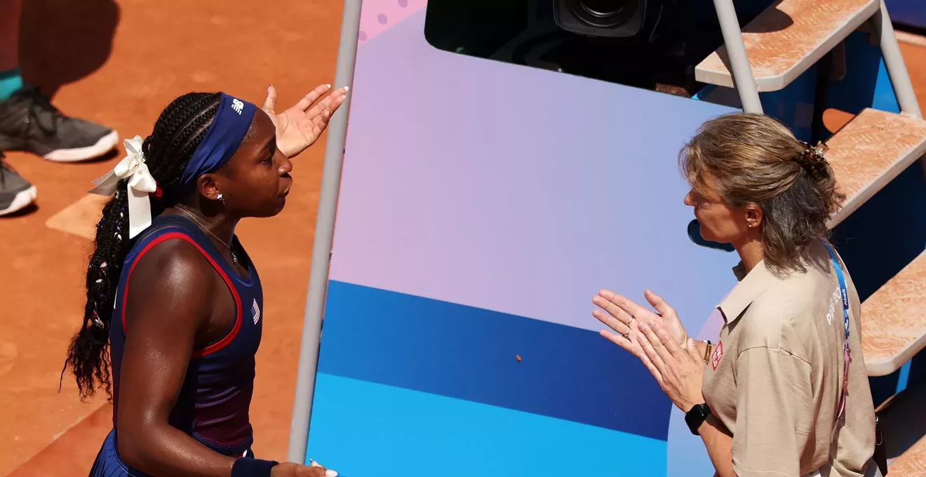 Watch: Coco Gauff's Olympics Meltdown With Tennis Official | Miami New