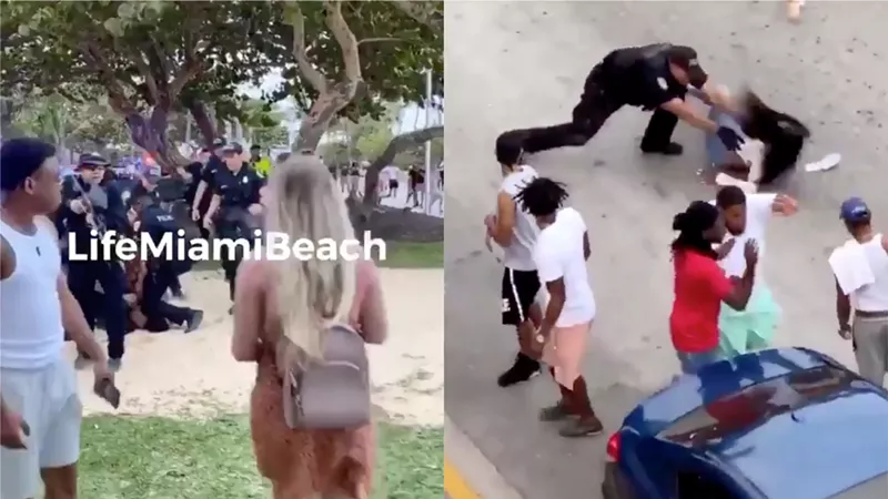 Image: The videos of police have since gone viral.