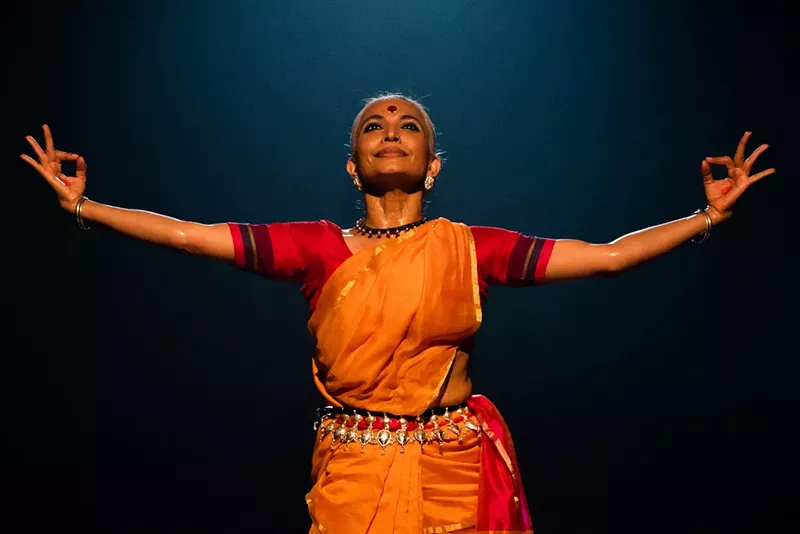 Image: Bijayini Satpathy performing on stage
