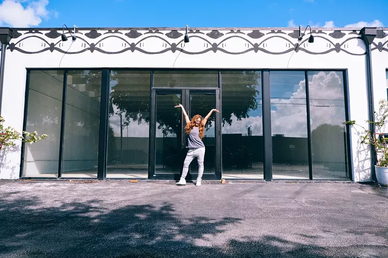 Image: Janet Jones shows off Vixen Workout's newest studio in Wynwood.