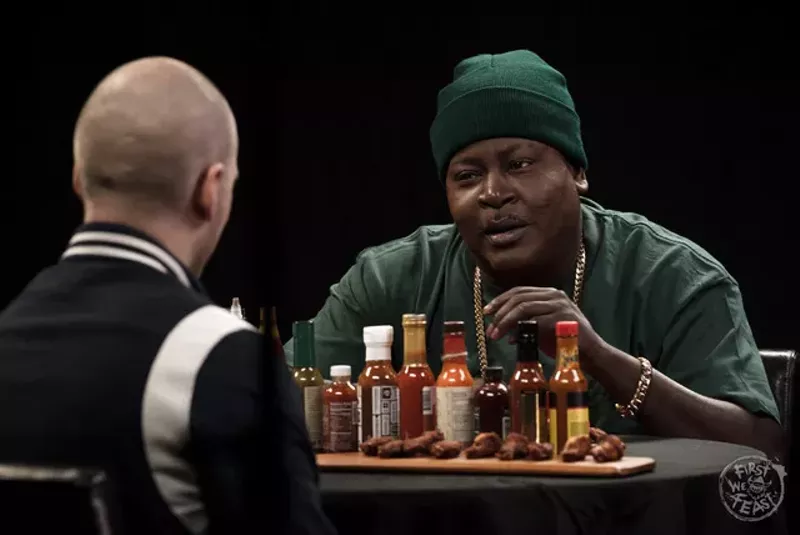 Image: Trick Daddy on Hot Ones.