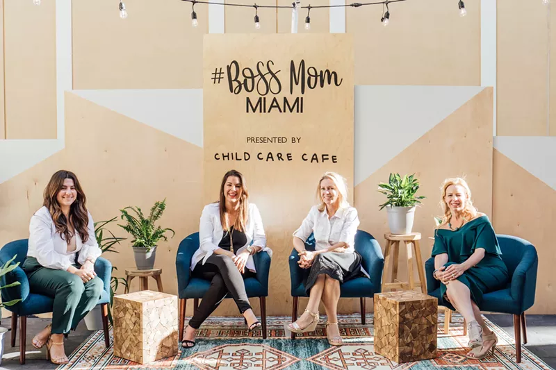 Image: Ashley Sixto-Artidiello (left) of We Are Boss Mom with Ann Ueno, Boo Zamek, and Renee López-Cantera.