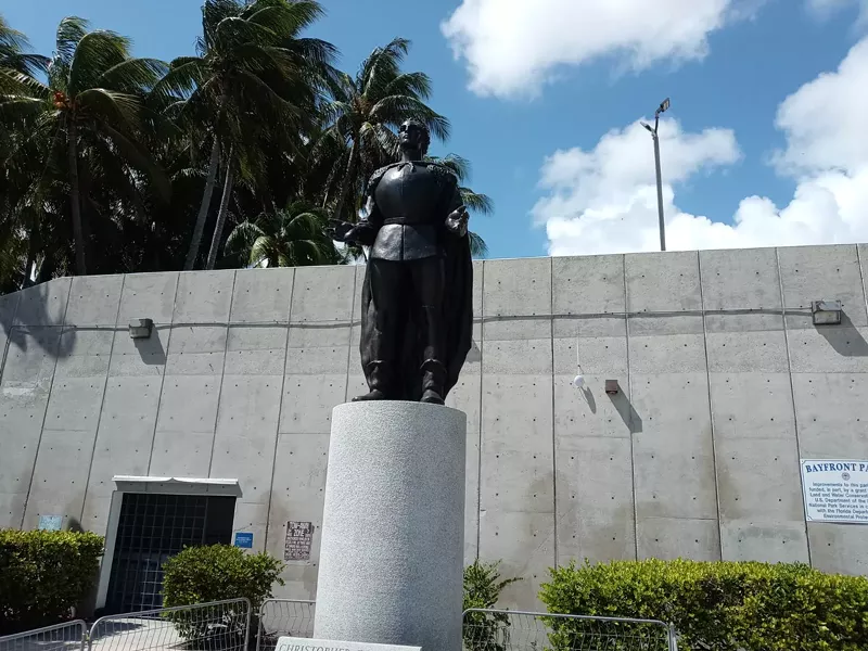 Image: The Christopher Columbus statue in Bayfront Park