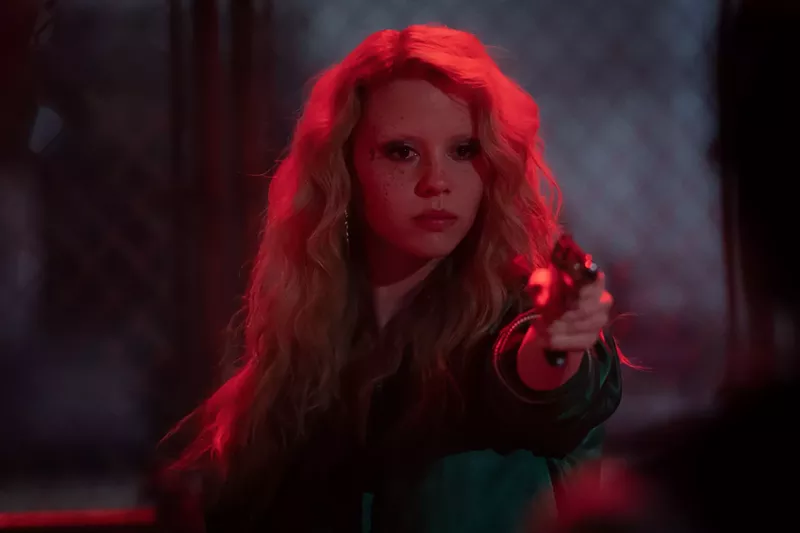 Image: Still of Mia Goth in MaXXXine