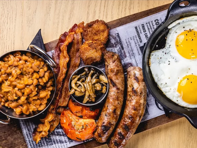 Image: Traditional Irish breakfast at JohnMartin's