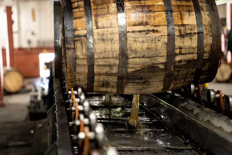 Image: Bourbon barrels at Buffalo Trace Distillery, where Pappy Van Winkle is made.