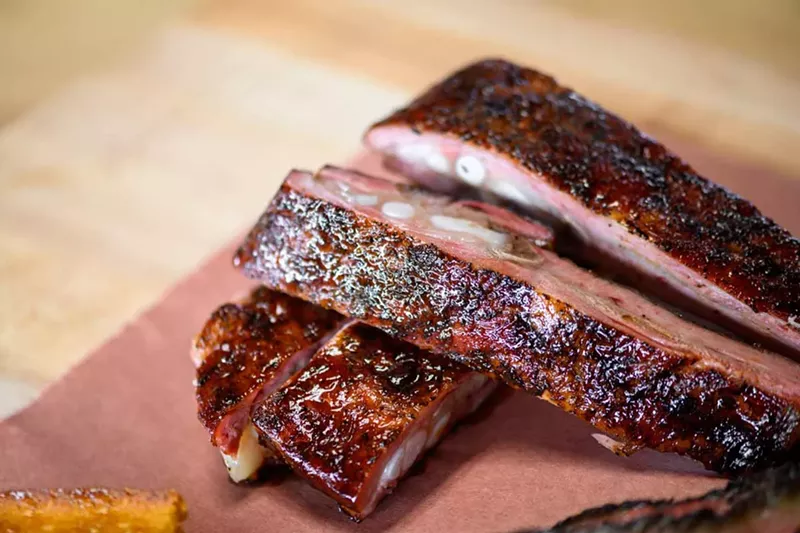 Image: Ribs from Hometown BBQ.