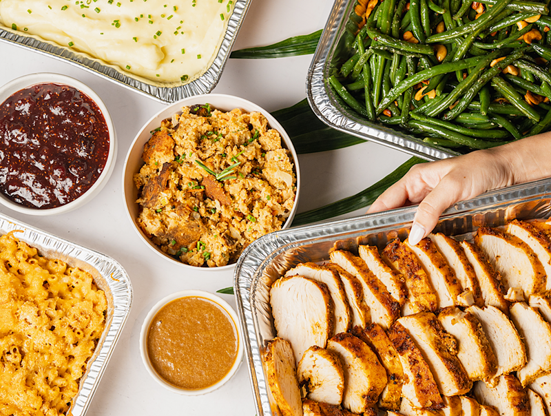 Image: food in trays