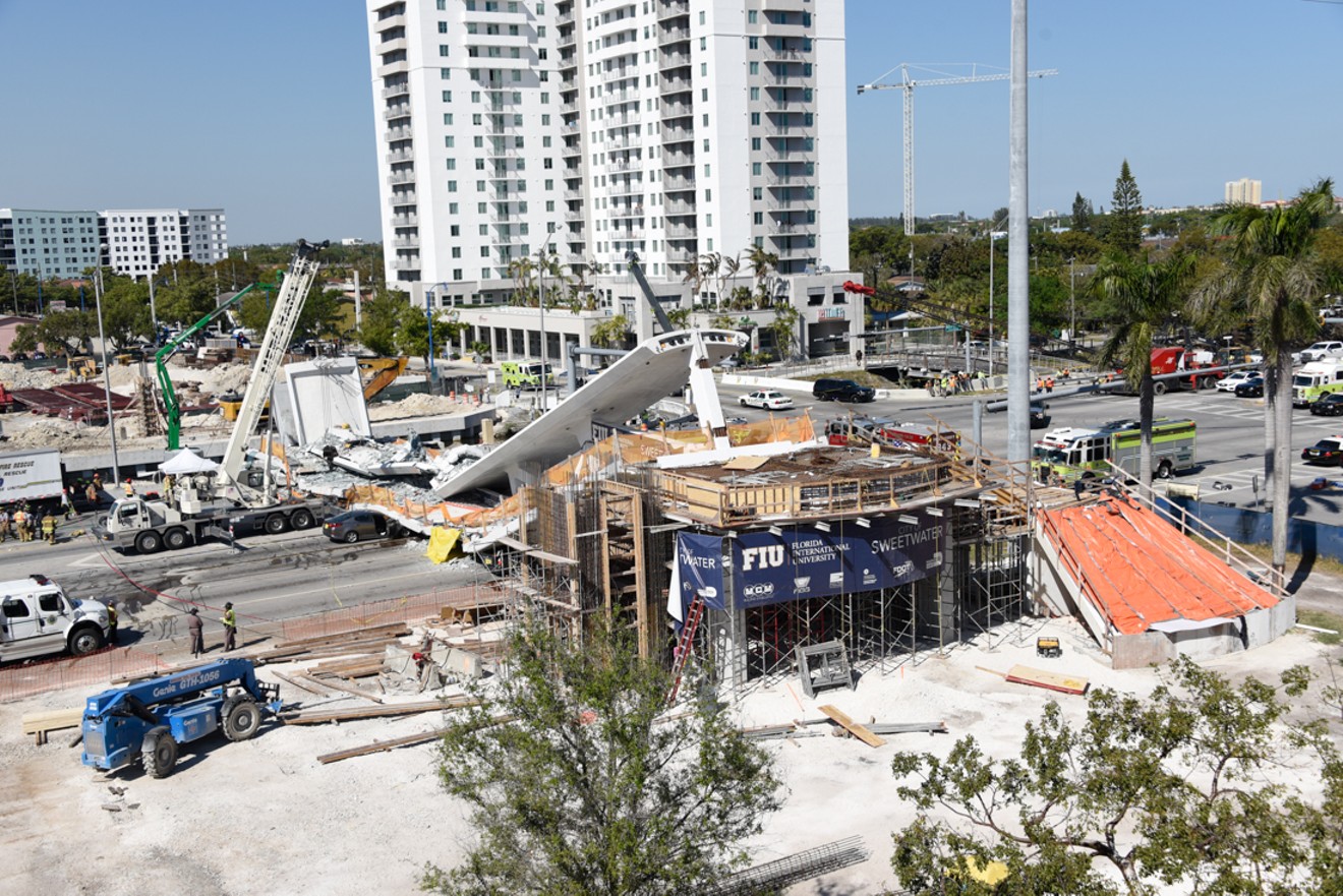 See more photos from the FIU bridge collapse here.
