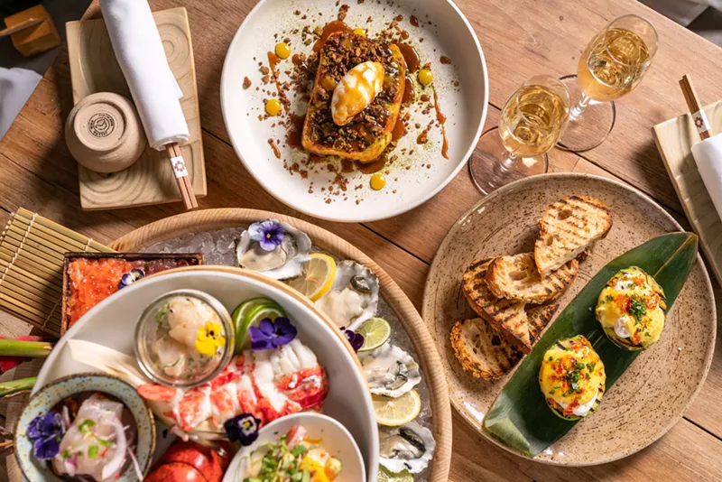 Image: The brunch spread at Osaka.