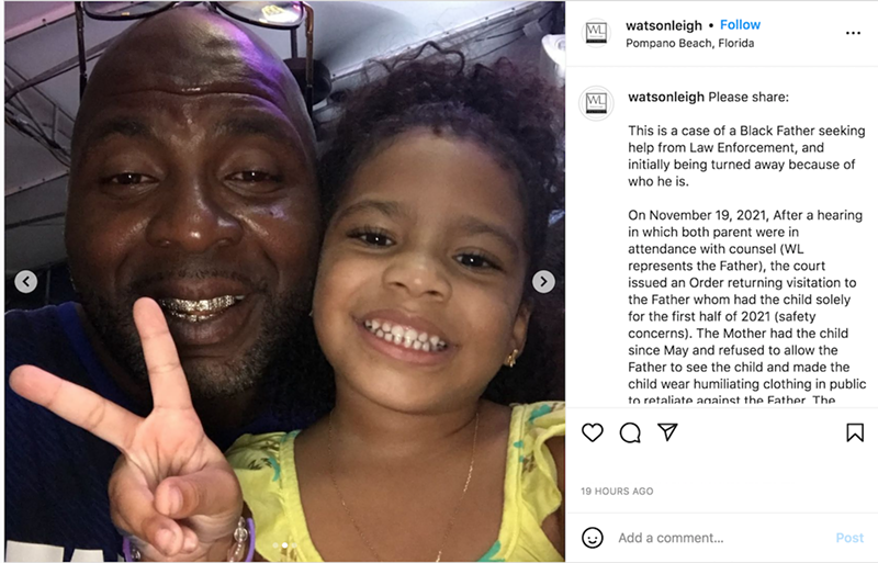 Image: Leah-Ranee Rose Lassiter and her father, Rommel Lassiter