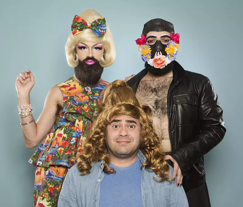 Image: Queef Latina, Hairy Bradshaw, and Adam Gersten