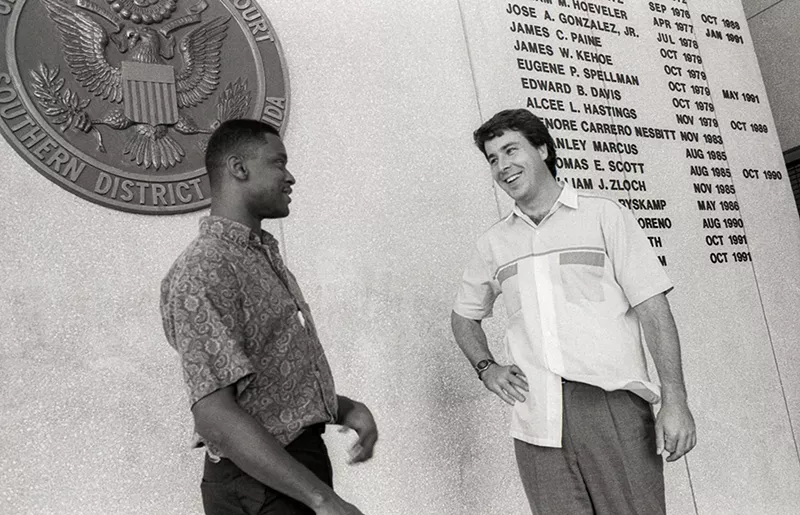Image: Deputy U.S. Marshals Keith Brayon and Sean Convoy were part of the team that apprehended Willy Falcon and Sal Magluta in Miami in late 1991.