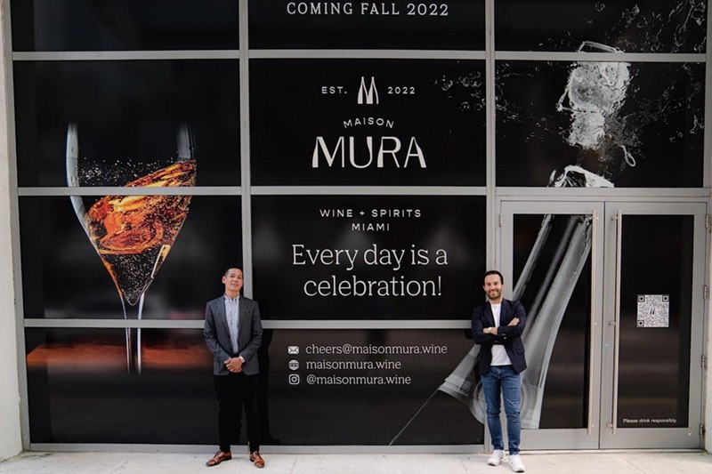 Maison Mura is a wine and spirits partnership between Matthieu Yamoum (left) and Phillippe Vasilescu.